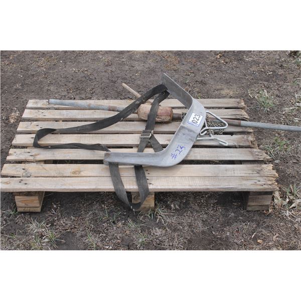 Franks Calf Puller C/W Chains, Hooks