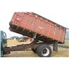 Image 42 : 1975 Chev C65 3 Ton Grain Truck, 15' Wooden Box, Hoist, Roll Tarp ,366 V8, 5&2 speed, 97663 Miles SN