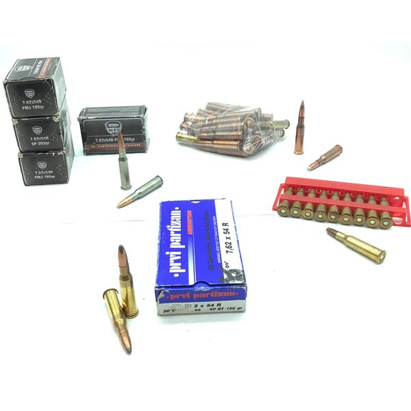 Assorted 7.62 X 54R Ammunition, Approx 160 Rounds