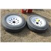 Image 2 : 2- 205/75D14 trailer tires on rims