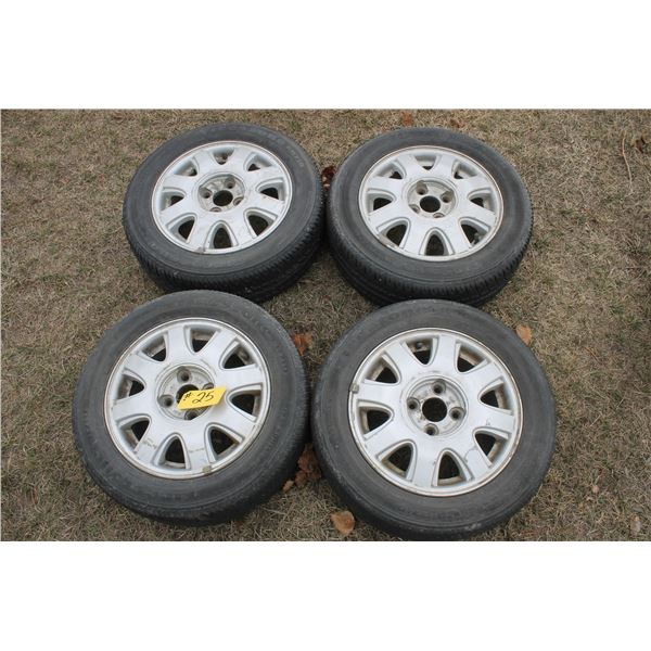 185/60R14 tires on rims