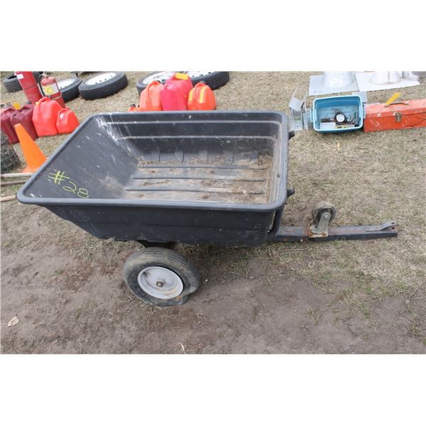 Garden trailer c/w tilt