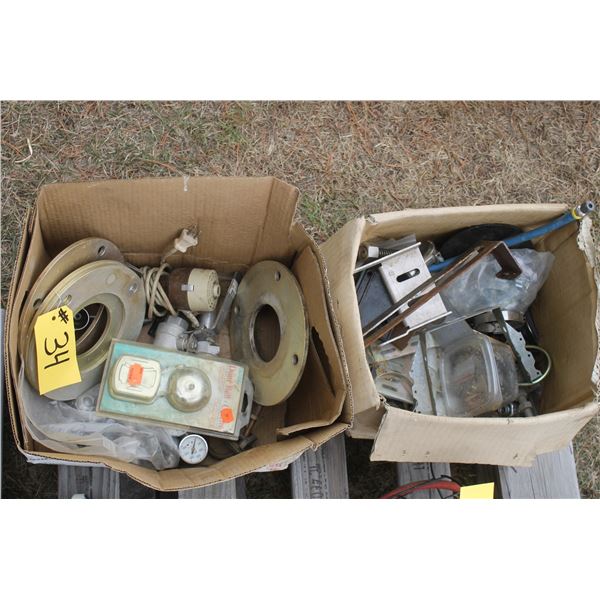 2- boxes of valves and gaskets