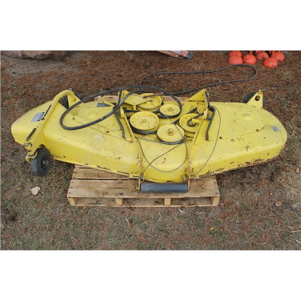 JD mower deck 72" c/w belts