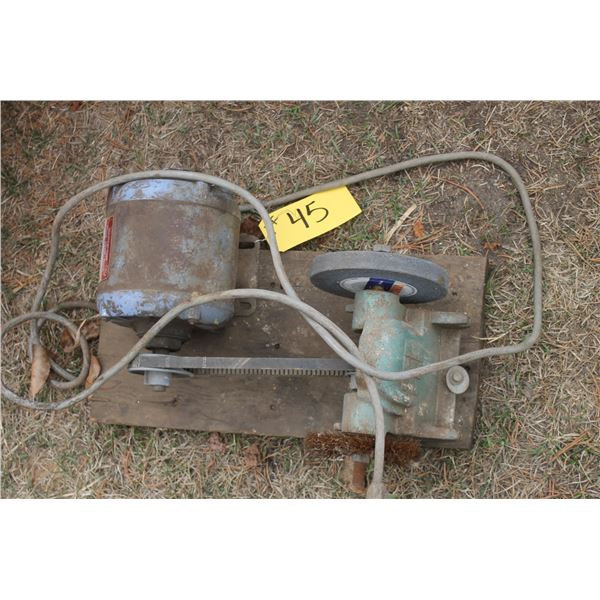 Grinder and buffer c/w motor (working)