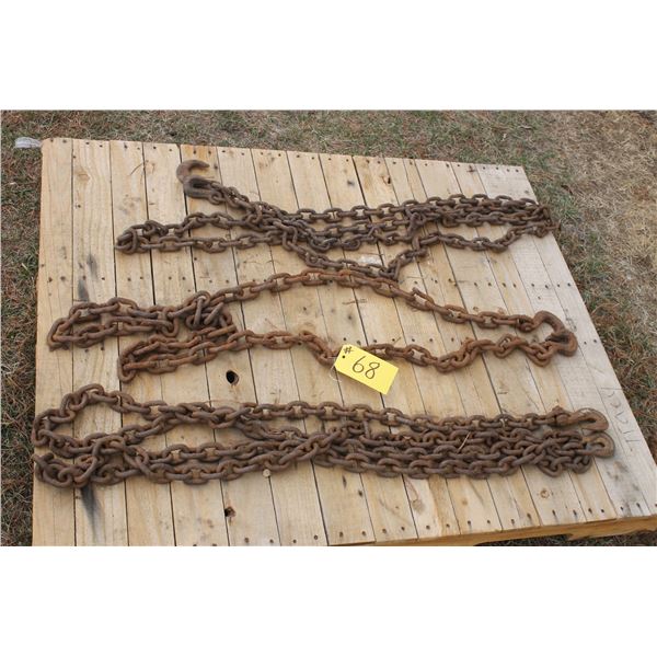 3- Chains c/w hooks