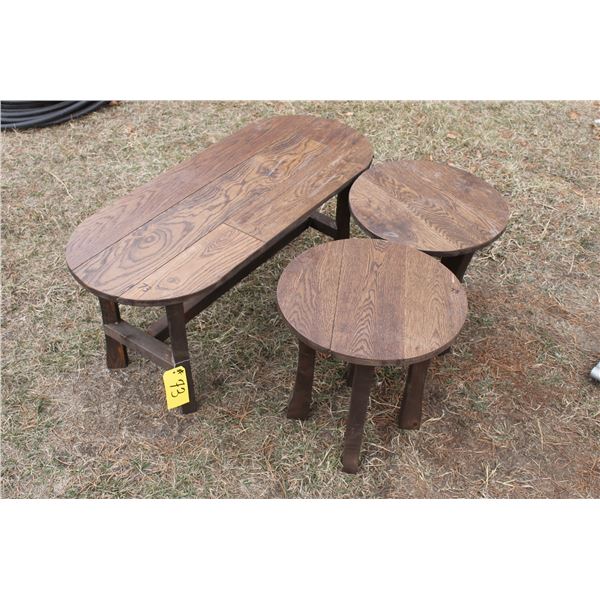 Wooden table & chairs