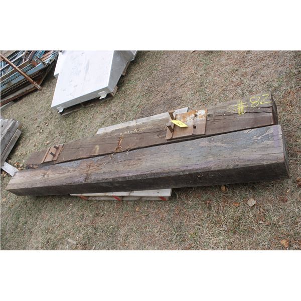 2- Railway ties, 9'