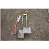 Image 1 : 2- Shovels, axe and coupler