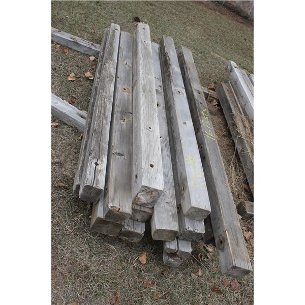 16- 3 1/2" x 4 1/2", 7' posts