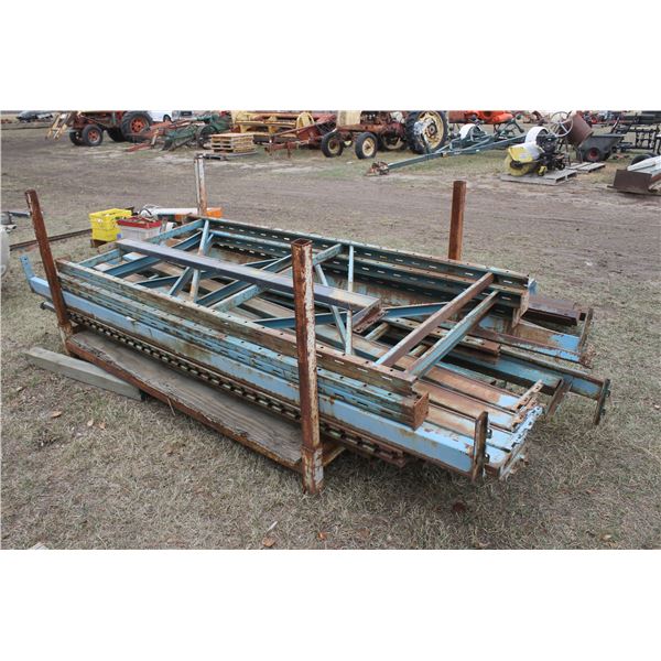 Blue pallet racking (steel skid does not sell)