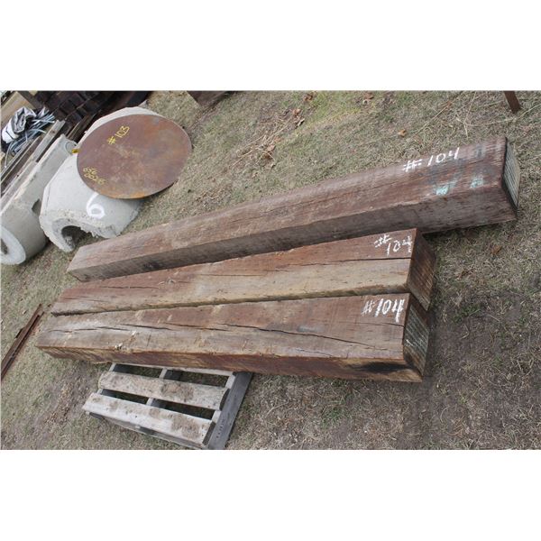 1- 10' landscape tie and 2- 8 1/2' landscape ties