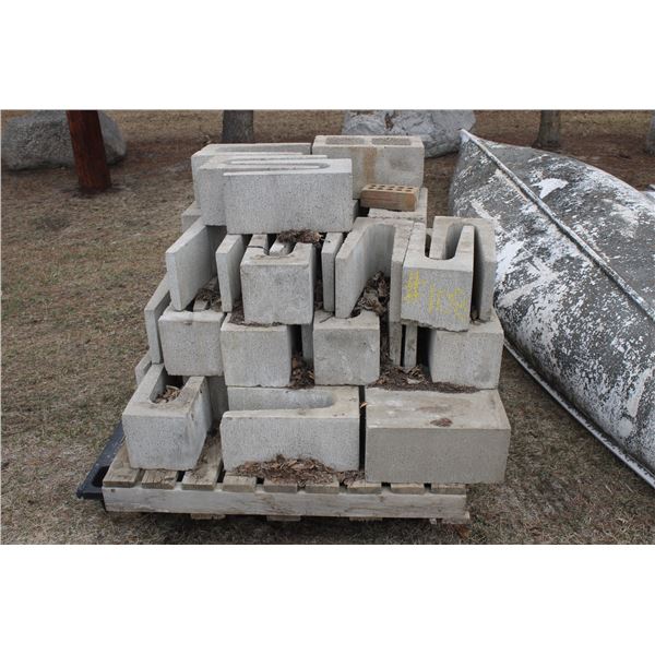 Pallet of cement blocks