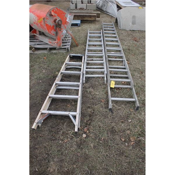 16' Ext. ladder, 24' ext. ladder and 1- 6' step ladder