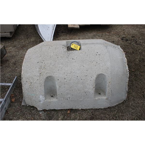Cement pipe weight
