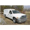 Image 2 : Approx. 2006 1/2 ton, 2x4, white dodge 1500 c/w work canopy (no keys, sold for parts, no exceptions)