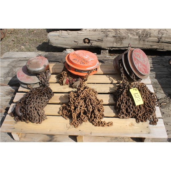 3- Chain hoists (selling together)