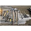 Image 1 : Asst. handtools, axe, spades, post holes and pick