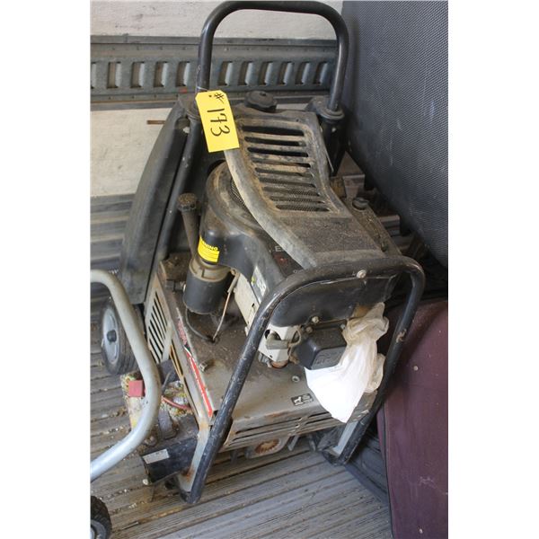 Coleman vertex 5500 generator, turns over