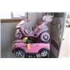 Image 1 : Pink toy car, pink tray and tricycle