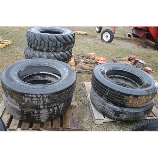 4- 11R24.5 tires (used)