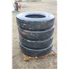 Image 1 : 4- 11R24.5 tires (used)
