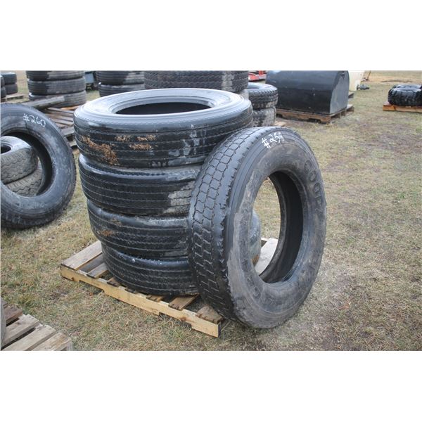 5- 11R24.5 tires (used)