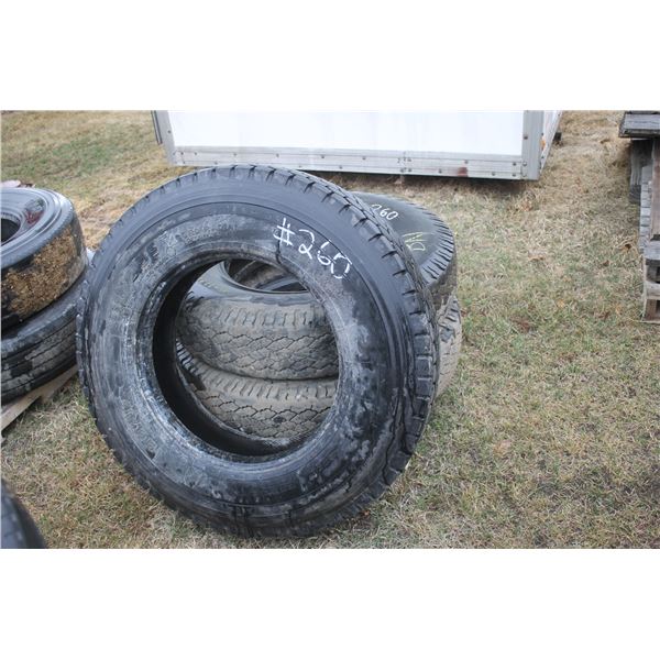 3- 11R22.5 tires (used)