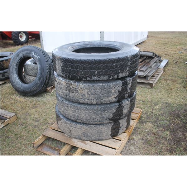4- 11R24.5 tires (used)