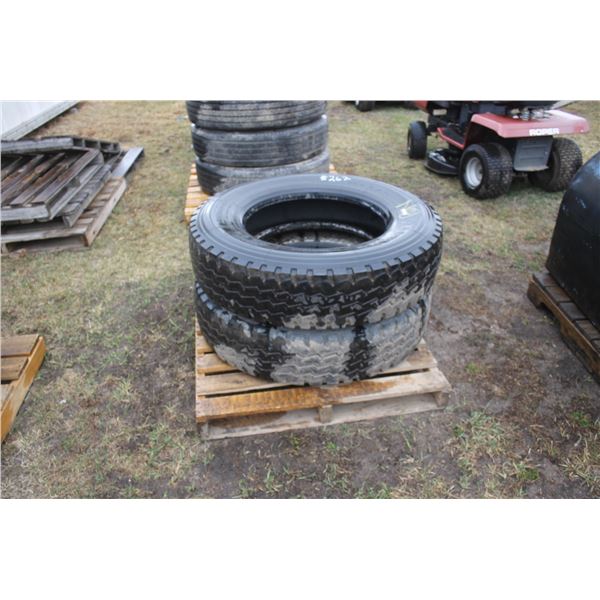 2- 11R24.5 tires (used)