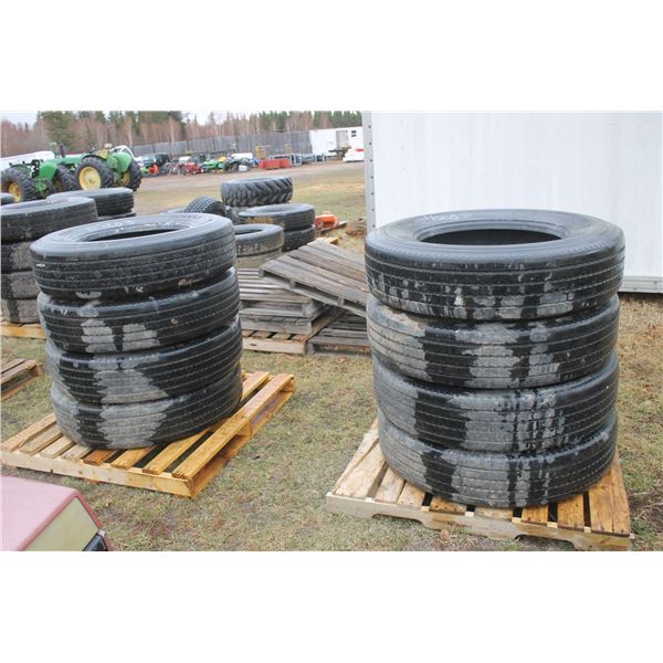 8- 11R24.5 tires (used)