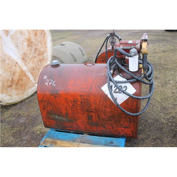 Red tidy tank c/w elec. Pump