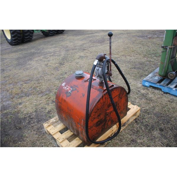Small tidy tank c/w hand pump
