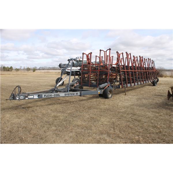 Flexicoil 95, 80', 16 section heavy harrows packer bar, #95B000-N052739 (PH 780-896-2177)