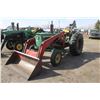 Image 1 : JD 2130, diesel tractor c/w MF loader, good 18.4x30's, dual hyds., showing 3717 hrs, #131073L