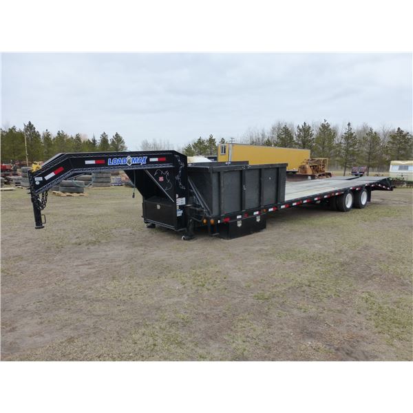New Cost $44,900- 2015 Load max tandem axle, G/N trailer, 28' deck, 68" beavertails, 15,000 lb axles