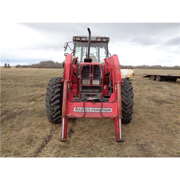MF 6170 FWA Tractor CAHR c/w MF848 Loader, 7766 Hrs, 3 hyd., 3 pt hitch, SN.D-313-016 (PH Terry (780