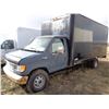 Image 1 : 1995 Black E350, power stroke diesel, 16' van body, roll-up doors, Km- not visible, not running, SN.