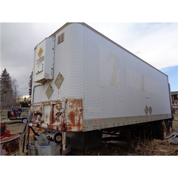 Fruehauf 26', roll-up overhead door tailgate SN. Not visible (PH Terry (780) 907-4064) Location 4.1 