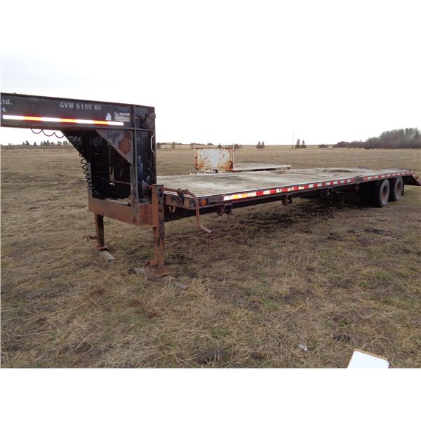 2003 Trailtech Tandem Axle Dually Ball G/Neck Flat deck Trailer 30' c/w 5' beaver tail, SN. 2CU5BLXL