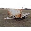 Image 1 : 12' Tandem Axle Flatdeck Trailer, Approx 2500lb Axles, Farm use only, (PH Terry (780) 907-4064) Loca
