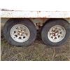 Image 5 : 12' Tandem Axle Flatdeck Trailer, Approx 2500lb Axles, Farm use only, (PH Terry (780) 907-4064) Loca