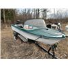Image 1 : BOAT 60 hp c/w (Evinrude motor SN.C94327) on trailer 14', SN. Not visible (PH Terry (780) 907-4064)