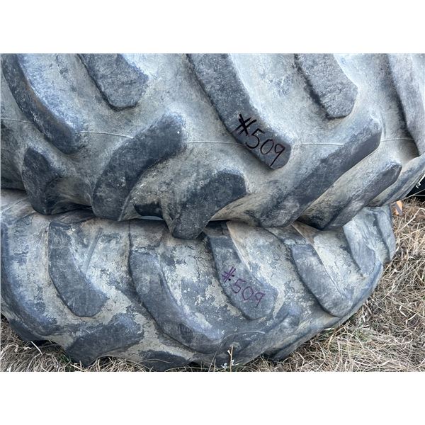2- 18.4/34 Tractor tires (PH Terry (780) 907-4064) Location 4.1 Km North from Hwy 16 on RR 224 or Ap