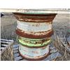 Image 1 : 8- Stieger Tractor rims, fits 20.8X38 tires (PH Terry (780)907-4064) Located 4.1 Km North from Hwy 1