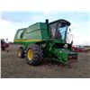 Image 2 : 2003 JD 9650 STS Combine, chopper, No p/u, Elec. & Internal repairs needed, 800/65/R32 Tires, SN. H0