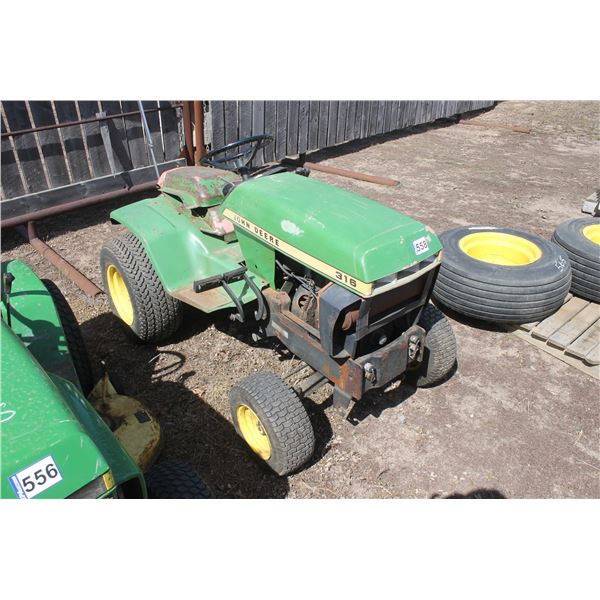 JD 316 no deck