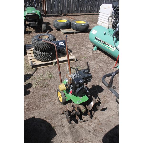 JD 624 rototiller  running