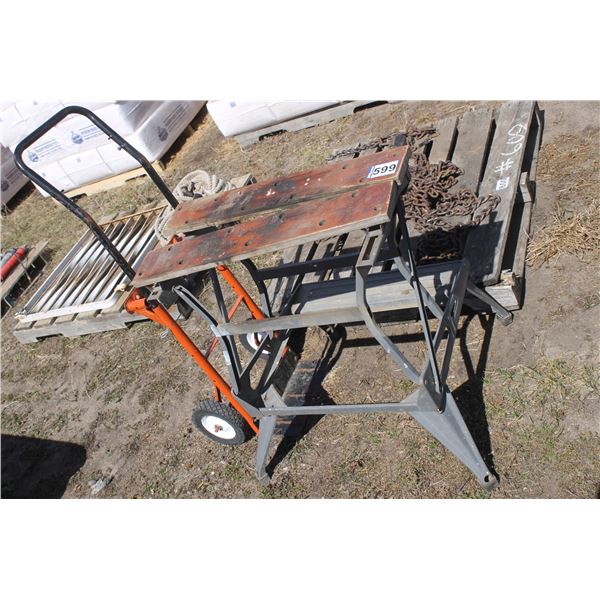 2 Wheel dolly, workmate stand