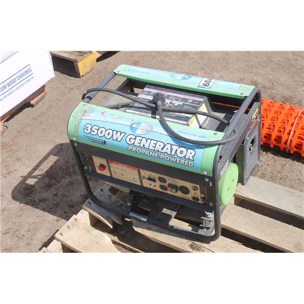 3500 Watt propane powered genorator WORKS
